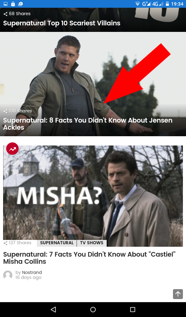 Latest News of Supernatural Screen 2