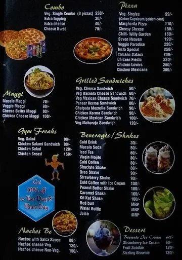 Insta Burger Cafe, Kaushik Enclave menu 