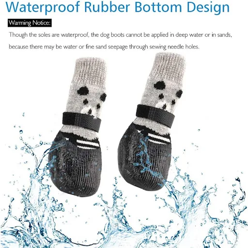 Shoes for Dogs Small Big Winter Dog Shoes Boots Rain Anti-Slip Dogs Socks Cat Waterproof Slippers Little Chihuahua Puppy