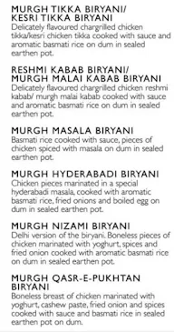 Biryani A Khas menu 2