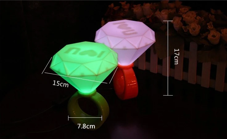 Bunte Gradient Diamant Nachtlicht LED Schafft eine beruhigende Atmosphäre mit dieser dekorativen und modernen Lampe Ideal für Schlafzimmer und Räume