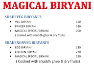 Magical Biryani menu 1