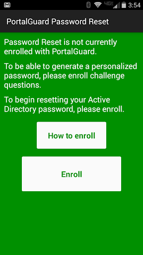 PortalGuard Password Reset