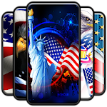 Cover Image of Descargar Fondo de pantalla de la bandera americana 1.0 APK