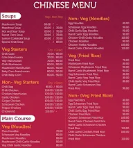 Marvel Cafe menu 1