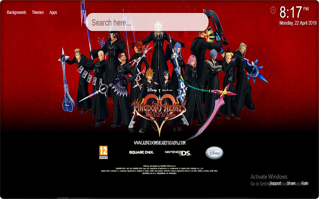 Kingdom Hearts HD Papel de Parede Temas