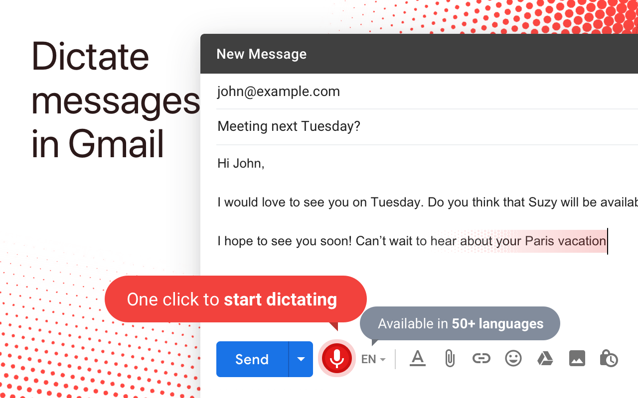 Dictation for Gmail Preview image 3