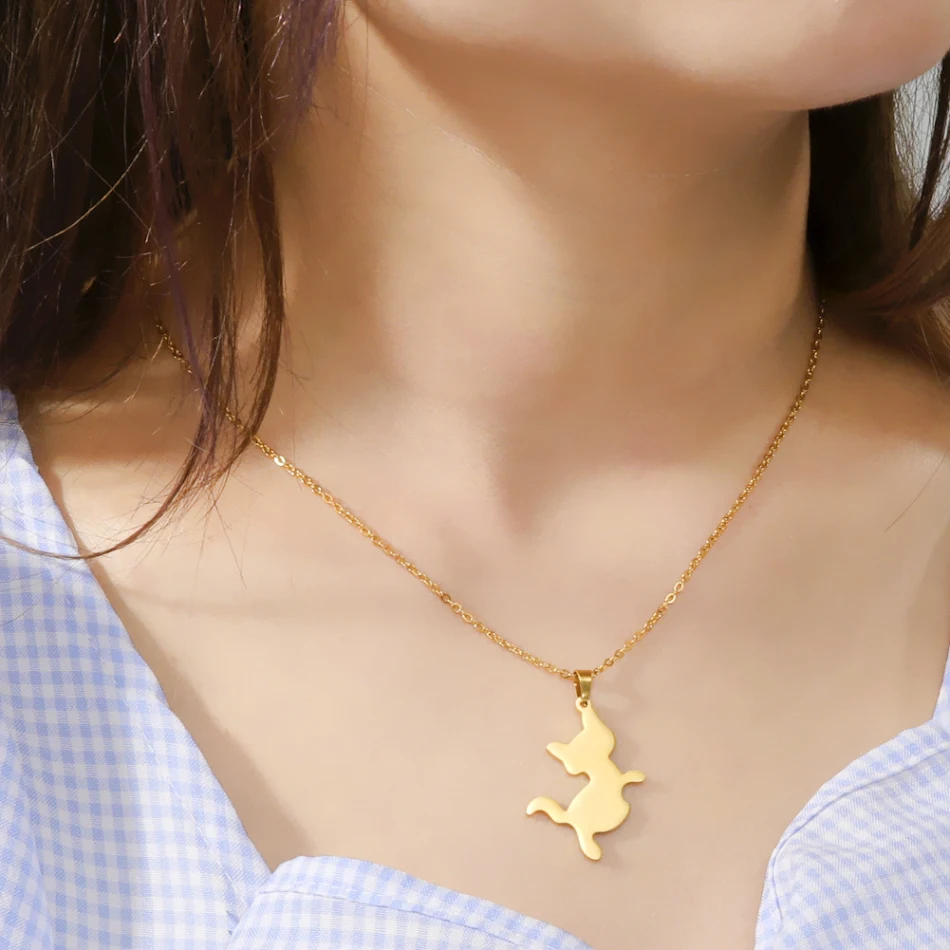 Cadena de clavícula para niñas, adorable y compacta, con encanto de dibujos animados y diseño elegante. Un accesorio perfecto.