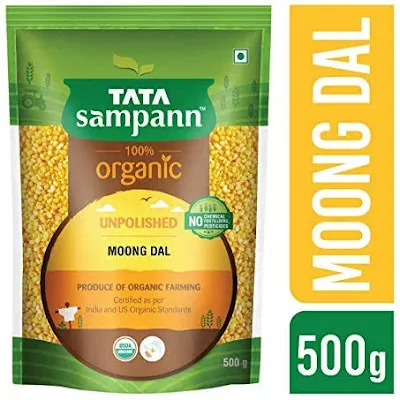 Tata Sampann Tata Sampann Organic Moong Dal - 500 gm