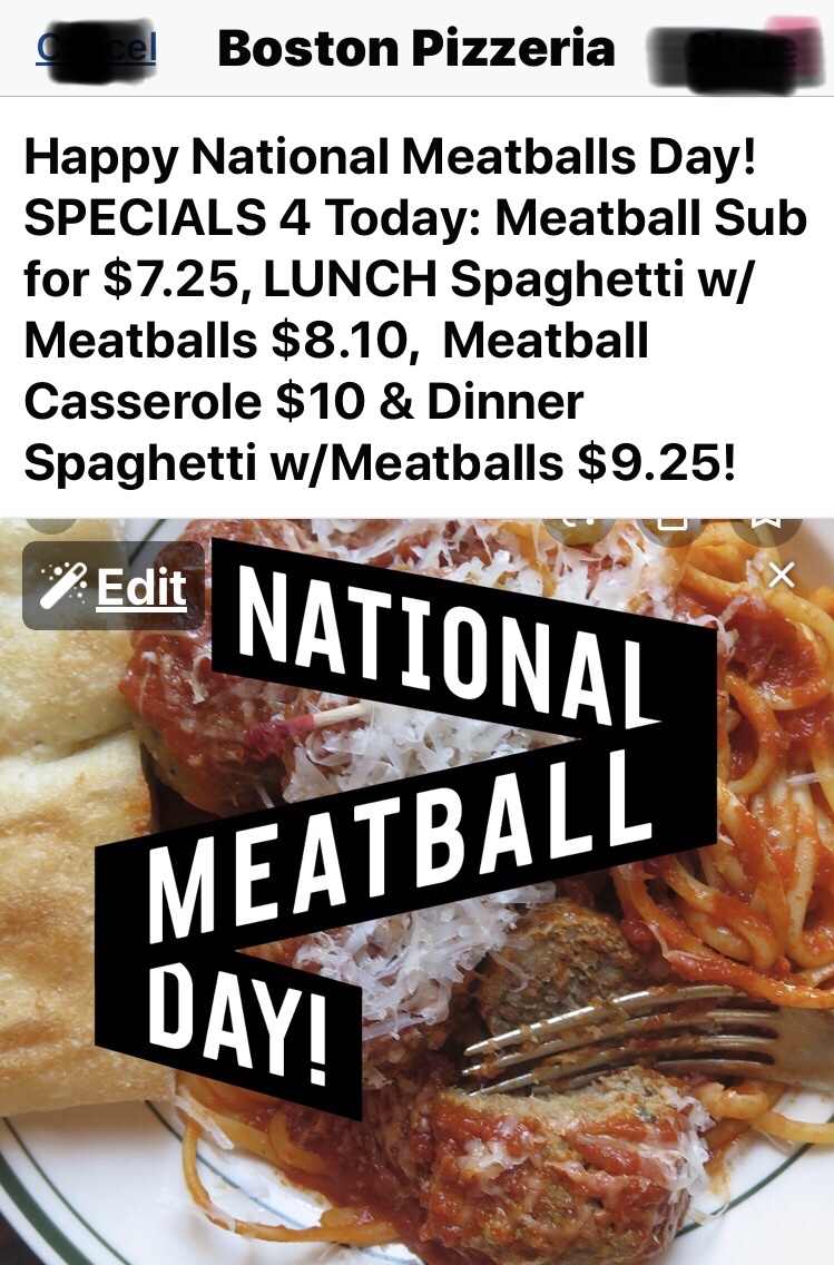 Happy National Meatball Day