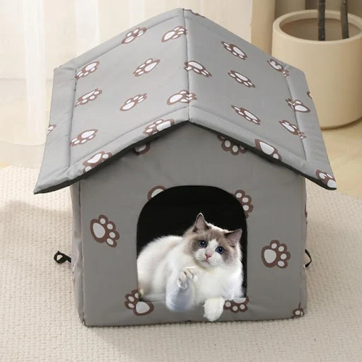 Cats House Waterproof Outdoor Keep Warm Pet Cat Cave Beds Nest Funny Foldable And Washable For Small Kitten Puppy Pets