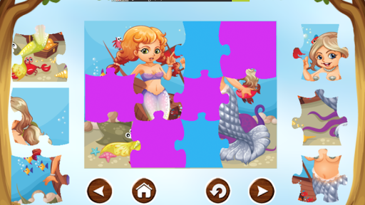 Mermaid Puzzle Games For Kids