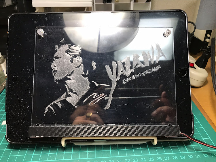 MPVのDIY・LEDアクリルプレート・矢沢永吉に関するカスタム事例の投稿画像1枚目