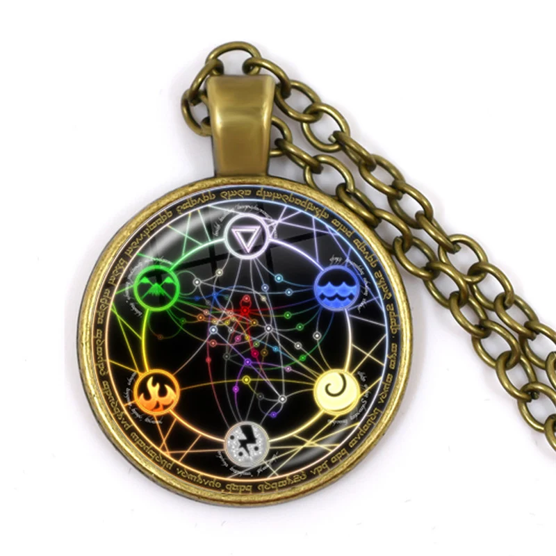 Pendentif vintage en verre avec arbre, rotin, pierre et temps pour chaîne. Élégance naturelle et style unique pour un look bohème.