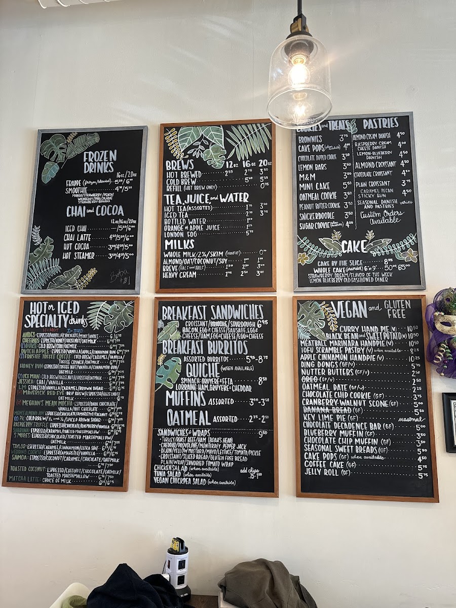 Seawall Coffee Company gluten-free menu