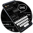 Download Black White SMS Keyboard Theme Install Latest APK downloader