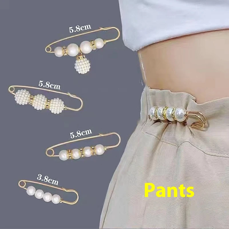 Spilla per regolare la vita dei pantaloni. Accessorio per modificare la circonferenza dei vestiti. Cambia la taglia dei tuoi capi.