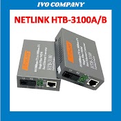 Thiết Bị Chuyển Đổi Quang Điện 1 Sợi Media Converter 1Fo 100Mbps Netlink Htb - 3100Ab