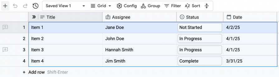 Highlight dummy values in table