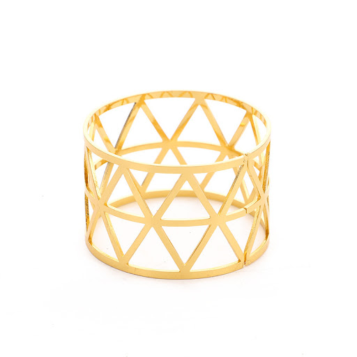 Title 6, Prismatic napkin ring no package, elevates your...