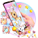 3D Cute Rainbow Unicorn Theme icon