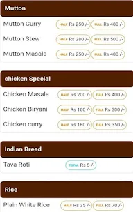 Kitchen Ka Chicken menu 1