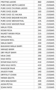 Shamjees Chaat Sweets Snacks Dryfruits menu 3