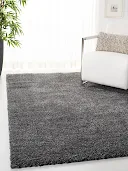 Grey Solid Anti Slip Carpet