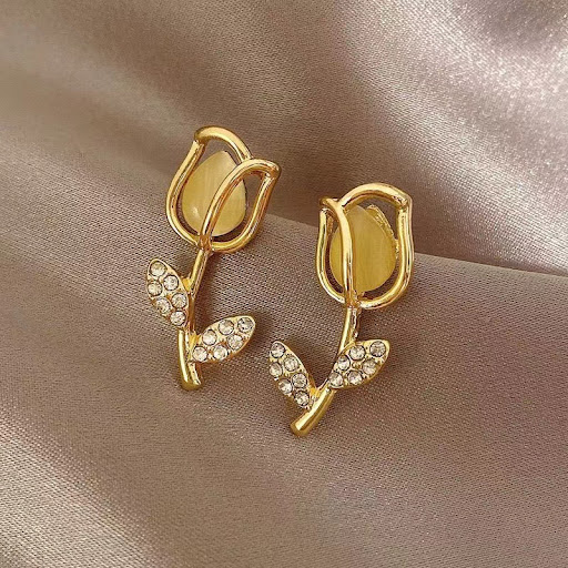 Title 4, Real gold plated fashion exquisite geometric ea...
