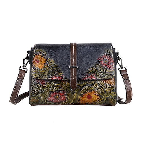 Title 4, Womens First Layer Cowhide Shoulder Diagonal B...