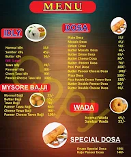 Sai Krupa Tiffins menu 1