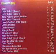 Shubh Sweets menu 1