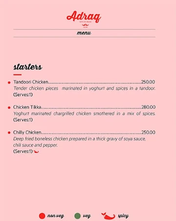 Adraq menu 