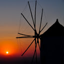 Santorini Sunset, Greece Chrome extension download