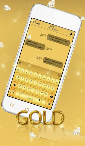 TouchPal Gold Keyboard Theme