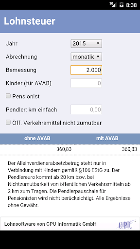 Lohnsteuertabelle