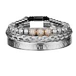 Roman Numeral Bracelet Set D