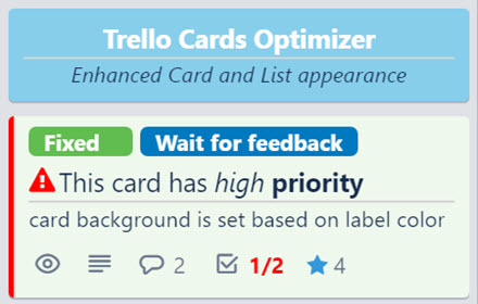 Trello Cards Optimizer Preview image 0