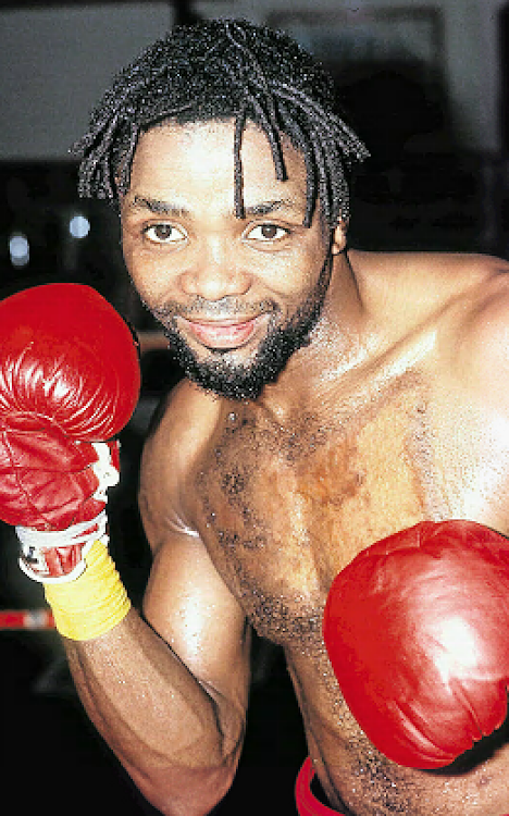 Jackie Gunguluza, seen here during his fighting days, has unearthed a gem in Mziwabantu Mbexeshi.