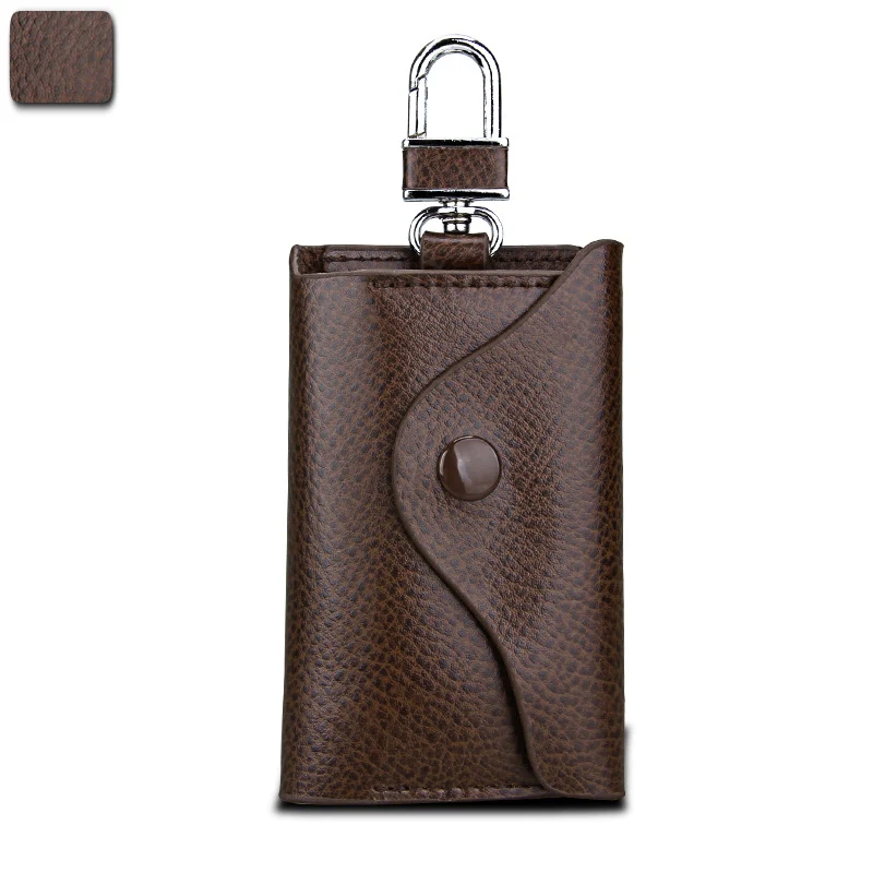 Porta-Chaves Familiar com Corrente Pendurada para Homens e Mulheres, Acesso Rápido e Seguro, Carteira Compacta para Cartões e Chaves.