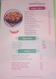 Andhra Chilli's Authentic Andhra style menu 3