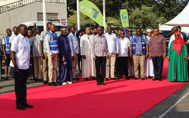 President William Ruto during the launch of the national e-mobility programme at Mama Ngina Waterfront Park in Mombasa on Friday, September 1, 2023.