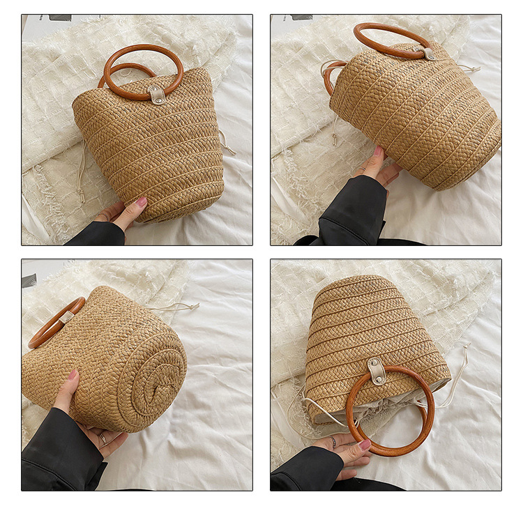 Title 1, Bolso trenzado Ring Tote casual de un solo homb...