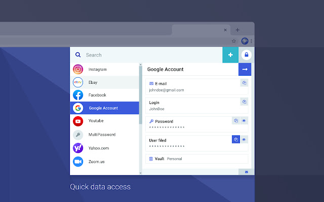 MultiPassword — Password manager chrome extension