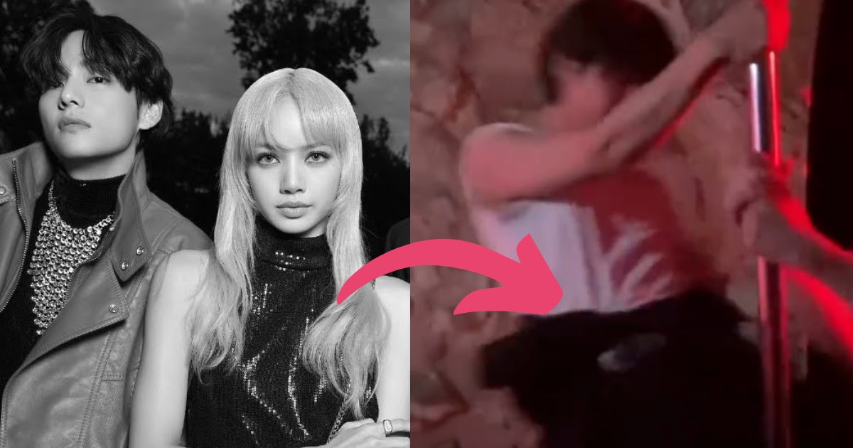 BTS's V And BLACKPINK's Lisa Have A Blast Trying Pole Dance At The CELINE  After-Party - Koreaboo