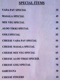 Goli Vada Pav No. 1 menu 1