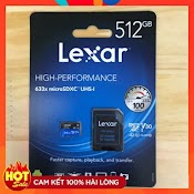 Thẻ Nhớ Micro Sd Lexar 512Gb Uhs - I Class 10 Sdxc 633X U3 95Mb/S