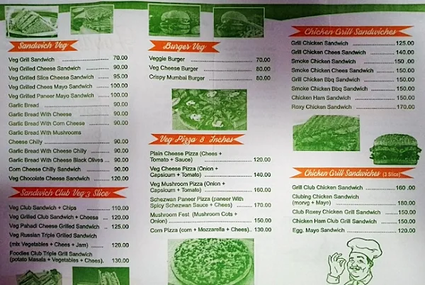 Foodies Box menu 