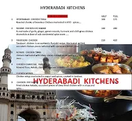 Hyderabadi Kitchens menu 1