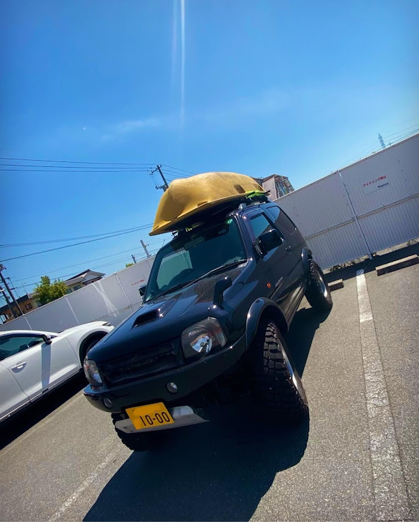ジムニーのjimny jb23・舟・キャリア・青空・いい天気に関するカスタム事例の投稿画像3枚目